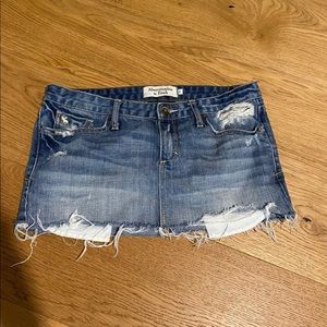 Abercrombie mini jean skirt